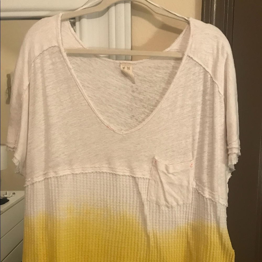 Free People Sun Dial Ombré Dip-Dye T-shirt